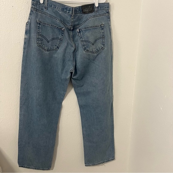 Vintage 90's Levi’s silverTab Straight+Relaxed W38 L32 100% Cotton Jeans 1998 - Picture 7 of 8